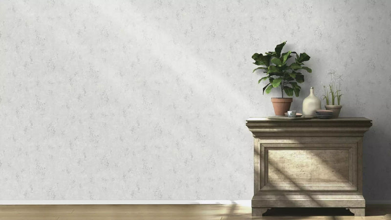 Wallpaper with plaster pattern with glossy accents, grey, 1150541 RASCH