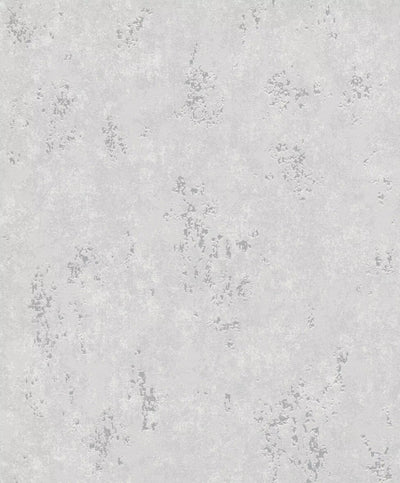 Wallpaper with plaster pattern with glossy accents, grey, 1150541 RASCH