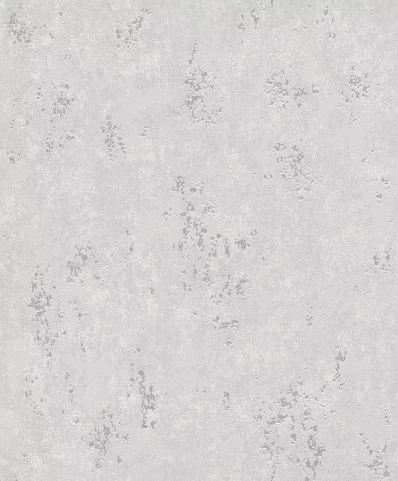 Wallpaper with plaster pattern with glossy accents, grey, 1150541 RASCH