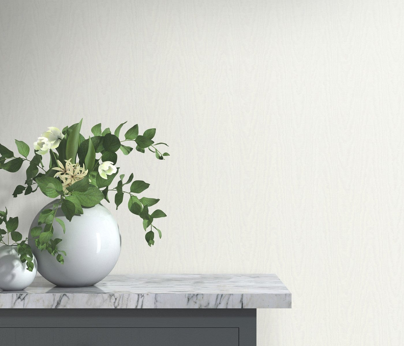 Tapetes ar ar moirē efektu baltā krāsā, Erismann, 1029101 Erismann