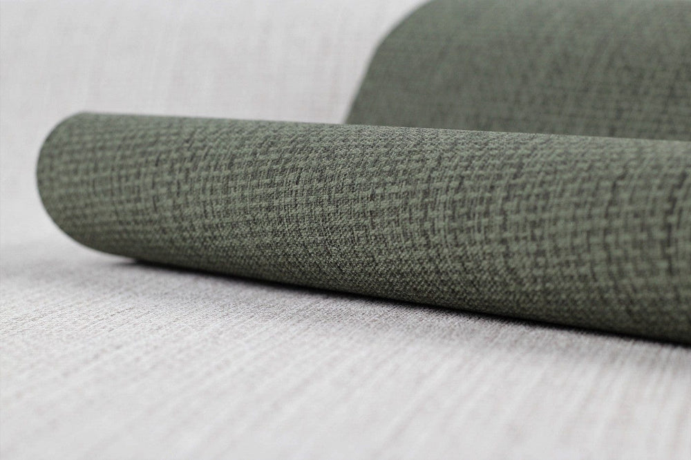 Tapetes ar auduma faktūru tumši zaļā krāsā - RASCH 1434611 RASCH