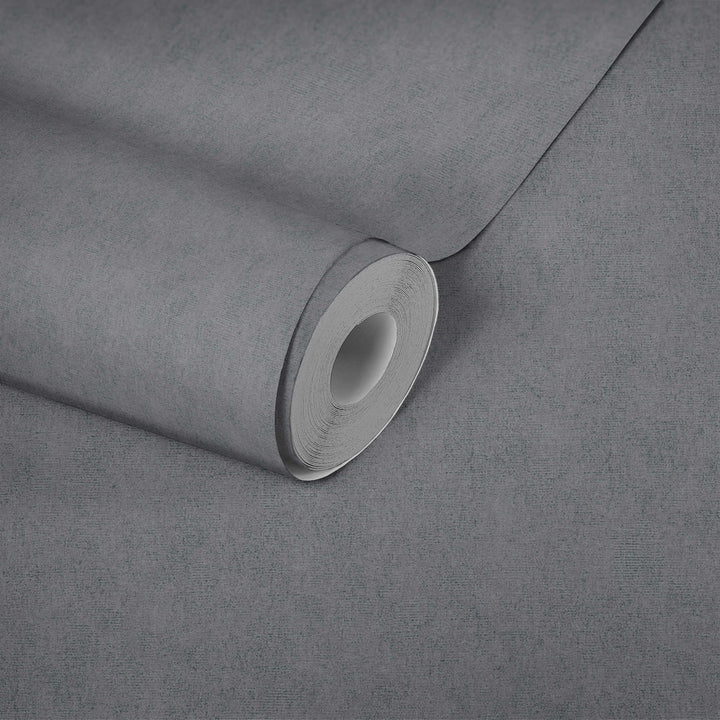 Tapetes ar auduma izskatu Battleship Gray krāsā - 1335523 AS Creation
