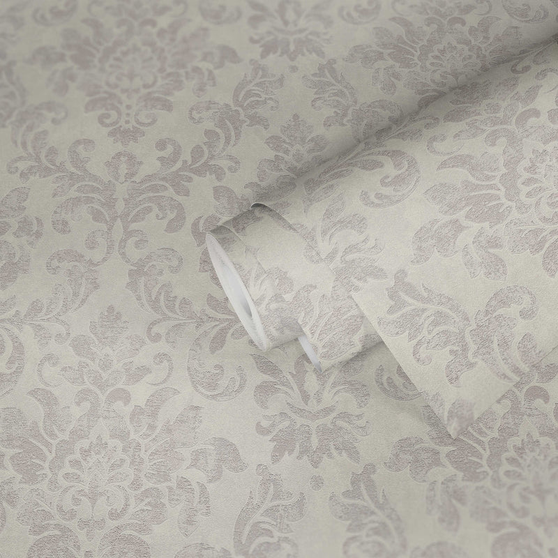 Baroque and vintage wallpaper, light grey, 1332565 AS Creation