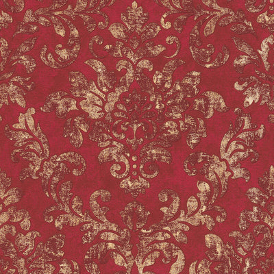 Baroque and vintage wallpaper in red, 1332563 AS Creation