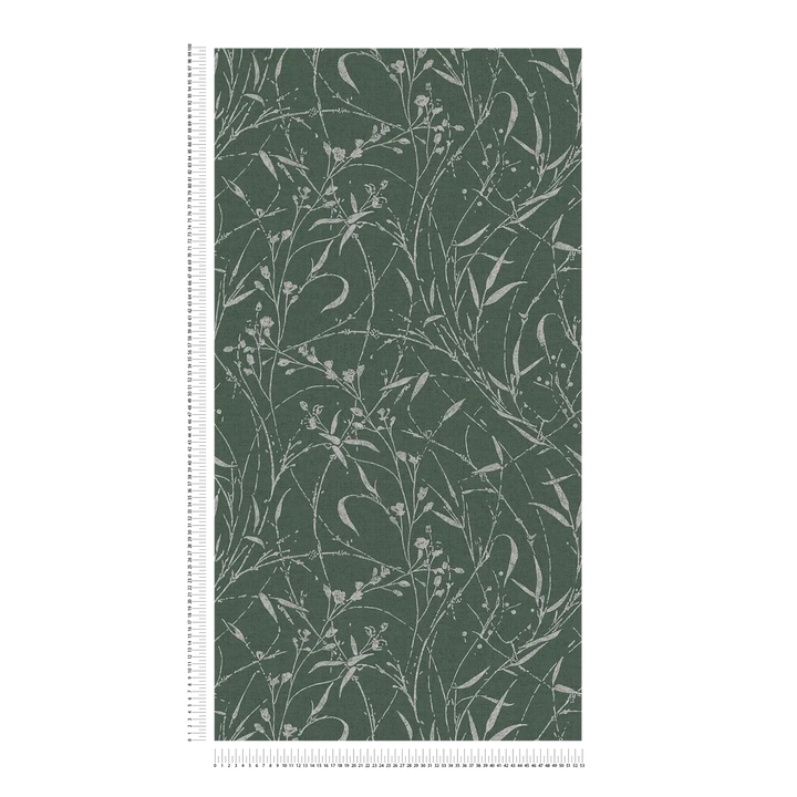 Tapetes ar botānisku zaru un lapu rakstu - zaļas - 3007035 AS Creation