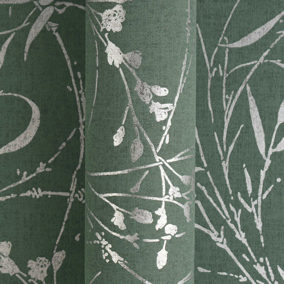 Tapetes ar botānisku zaru un lapu rakstu - zaļas - 3007035 AS Creation