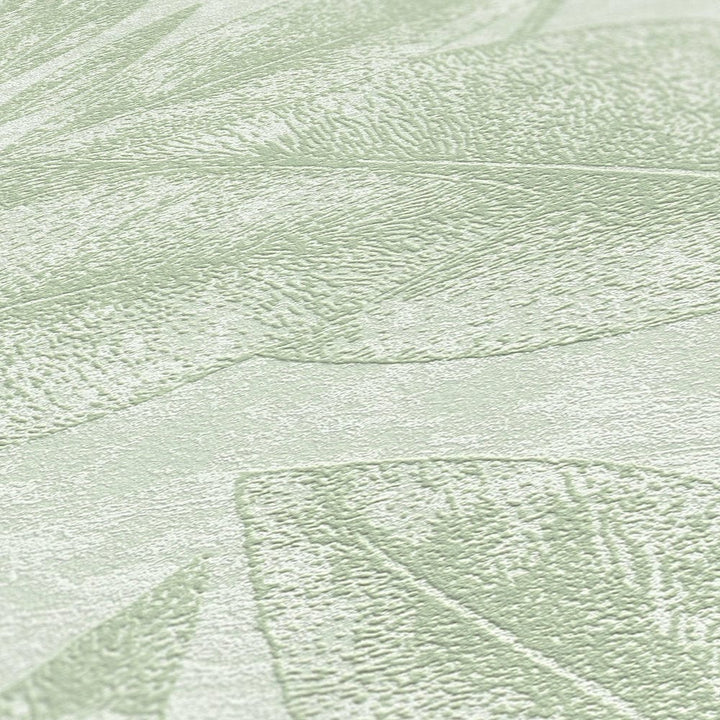 Tapetes ar lapām dabas stilā, zaļā krāsā AS 378363 AS Creation