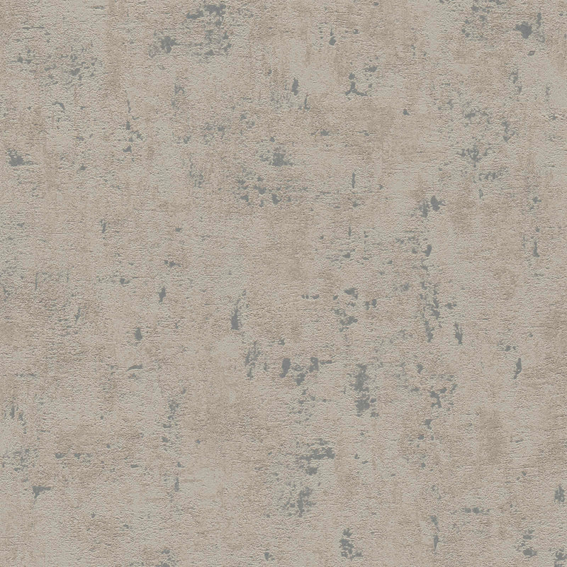 Wallpaper with decorative plaster pattern: grey and silver, 1403621 AS Creation