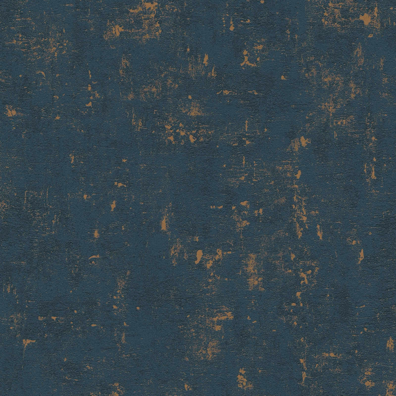 Wallpaper with decorative plaster pattern: dark blue, 1403603 AS Creation