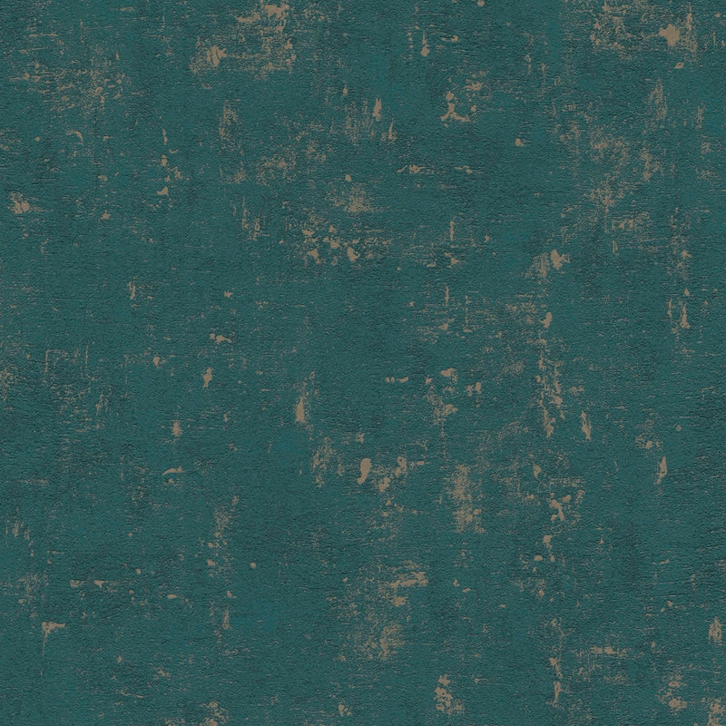 Wallpaper with decorative plaster pattern: green, blue, 1403562 AS Creation