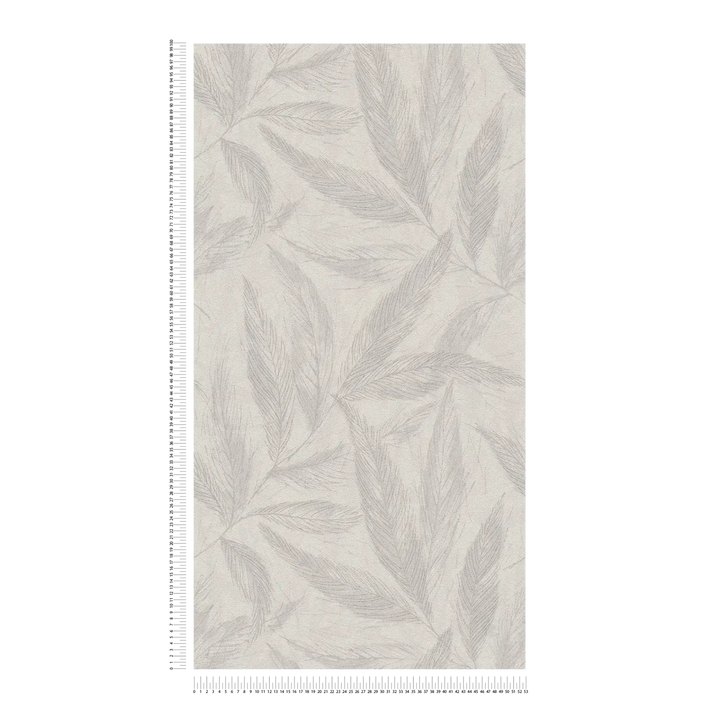 Pelēkas tapetes ar sudraba spalvām (3010664) AS Creation