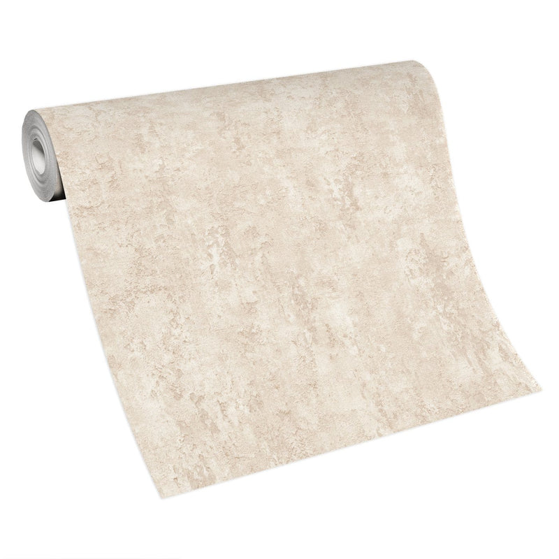 Wallpaper with a design reminiscent of tree bark and cool lava, beige, 3752276 Erismann