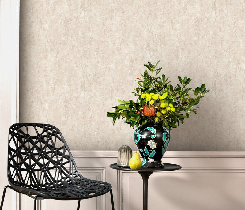 Wallpaper with a design reminiscent of tree bark and cool lava, beige, 3752276 Erismann