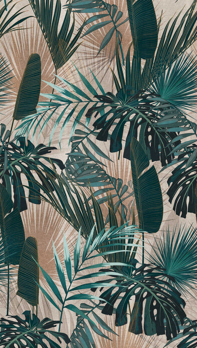 Džiunglių lapų tapetai žalia spalva, 1375171 AS Creation