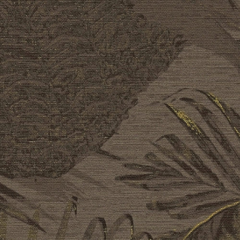Jungle tapetti, matta: ruskea, kulta, musta, 1400520 AS Creation