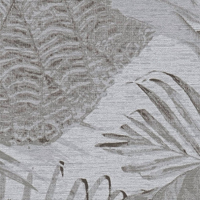 Wallpaper with jungle pattern, matt: grey, 1400523 AS Creation