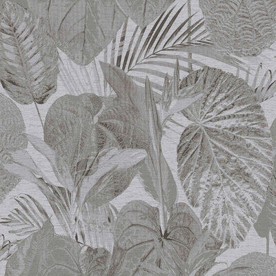 Wallpaper with jungle pattern, matt: grey, 1400523 AS Creation