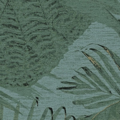 Viidakkotapetti, matta: turkoosi, sininen, vihreä, 1400521 AS Creation