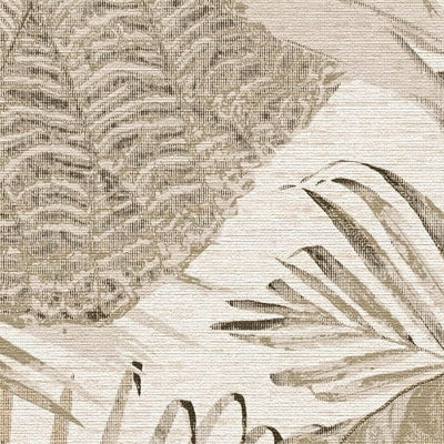 Jungle pattern wallpaper, lightly textured, matt: beige, 1400517 AS Creation