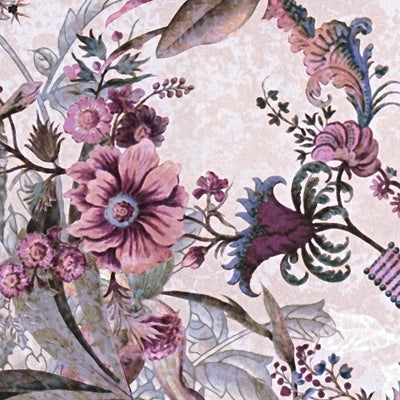 Tapetes ar džungļu rakstu vintāžas stilā  rozā toņos, 1351517 AS Creation