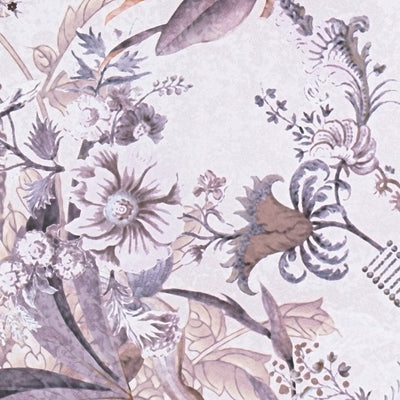 Tapetes ar džungļu rakstu vintāžas stilā violetos toņos, 1351514 AS Creation