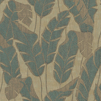 Wallpaper with a jungle pattern: green and beige, 1403416 AS Creation