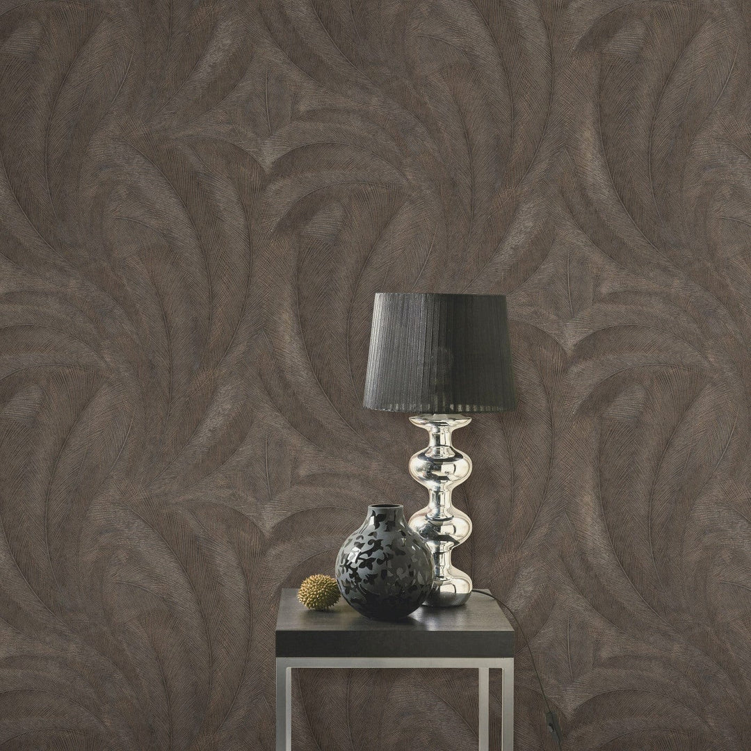 Tapetes 3776137: Lapas, brūna/zelta Erismann