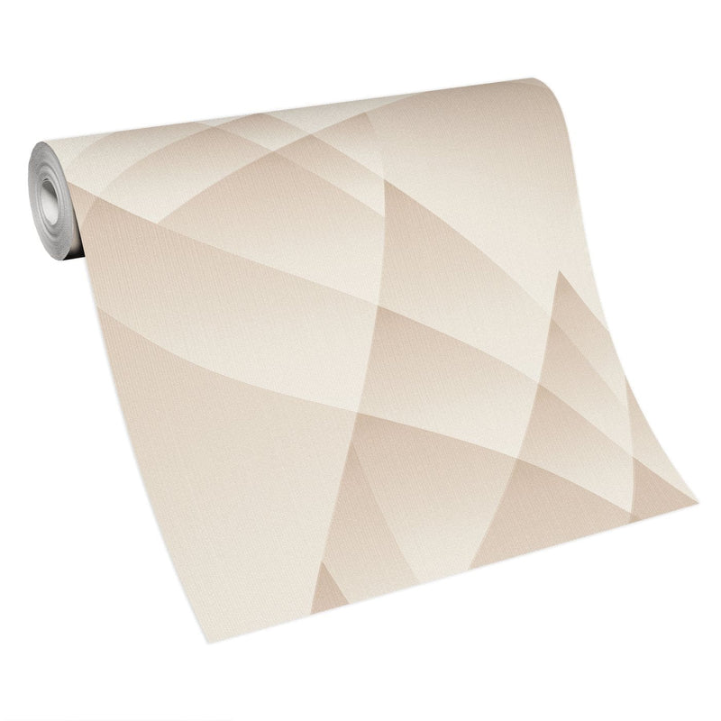Tapetai su elegantišku geometriniu raštu smėlio spalvos, Erismann, 3752132 Erismann