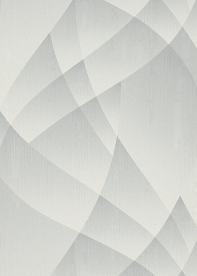 Wallpaper with elegant geometric pattern in light grey, Erismann, 3752167 Erismann