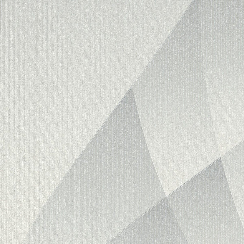 Wallpaper with elegant geometric pattern in light grey, Erismann, 3752167 Erismann