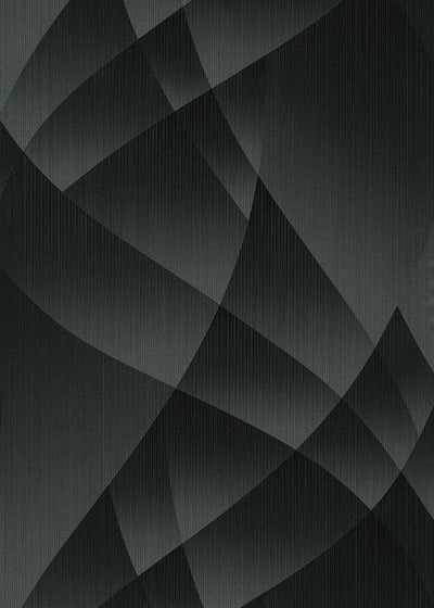 Wallpaper with elegant geometric pattern in black, Erismann, 3752147 Erismann