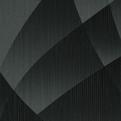 Wallpaper with elegant geometric pattern in black, Erismann, 3752147 Erismann