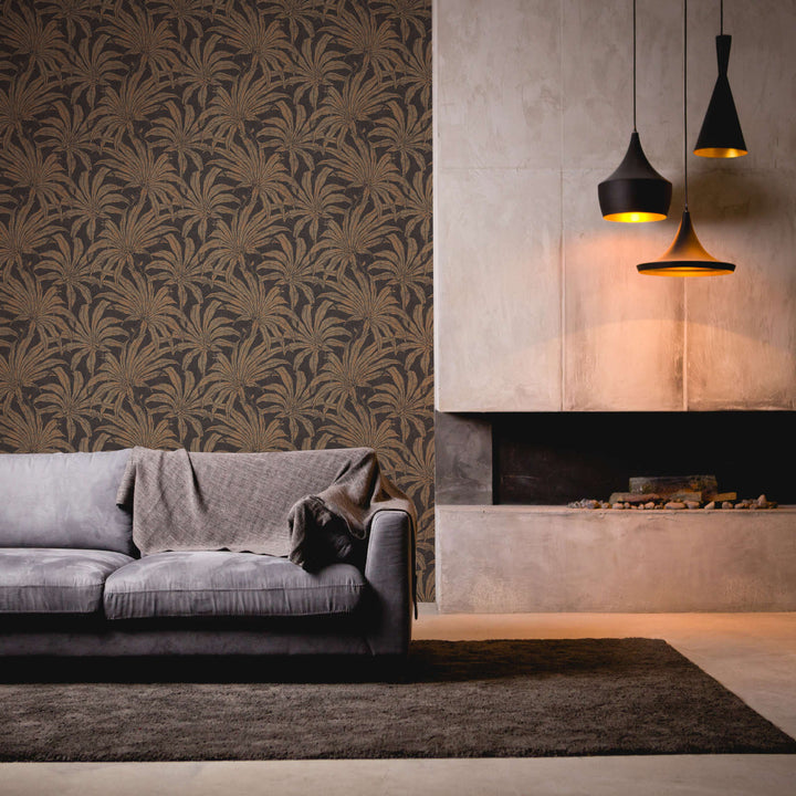 Tapetes ar elegantu rakstu un džungļu ziedu dizainu, AS 395011 AS Creation