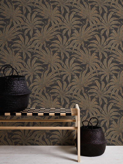 Wallpaper with elegant pattern and jungle flower design, 1403403 AS Creation