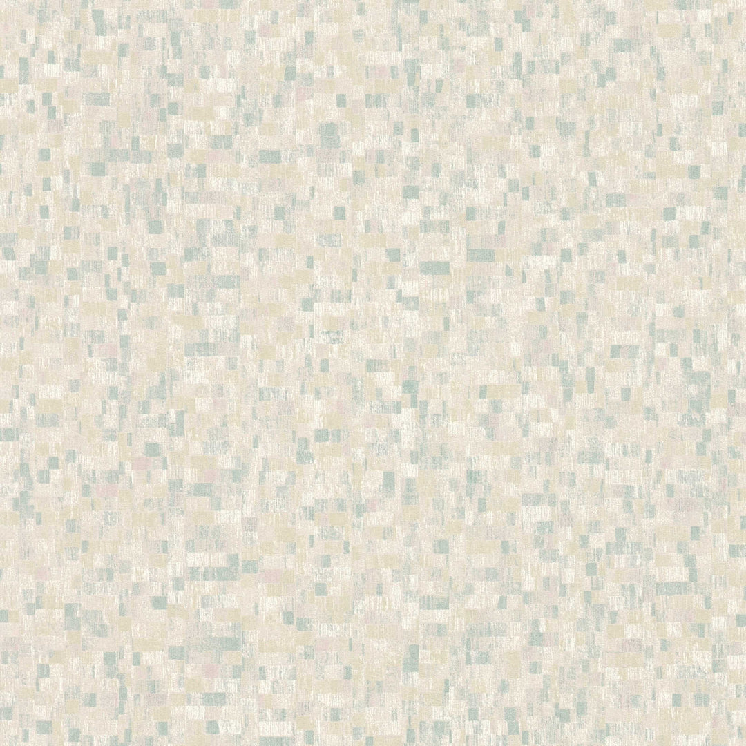 Tapetes ar etnisko rakstu mozaīkas stilā zaļos toņos - 1361613 AS Creation