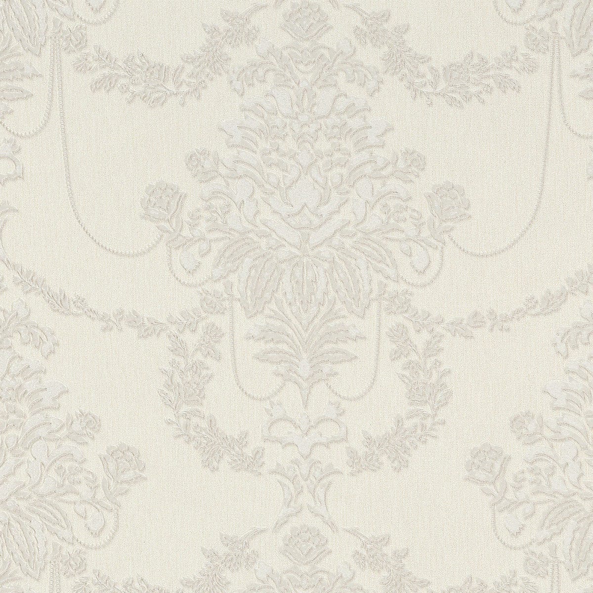 Tapetes ar ziedu rakstu krēmkrāsā, perlamutra efekts, 1028714 Erismann