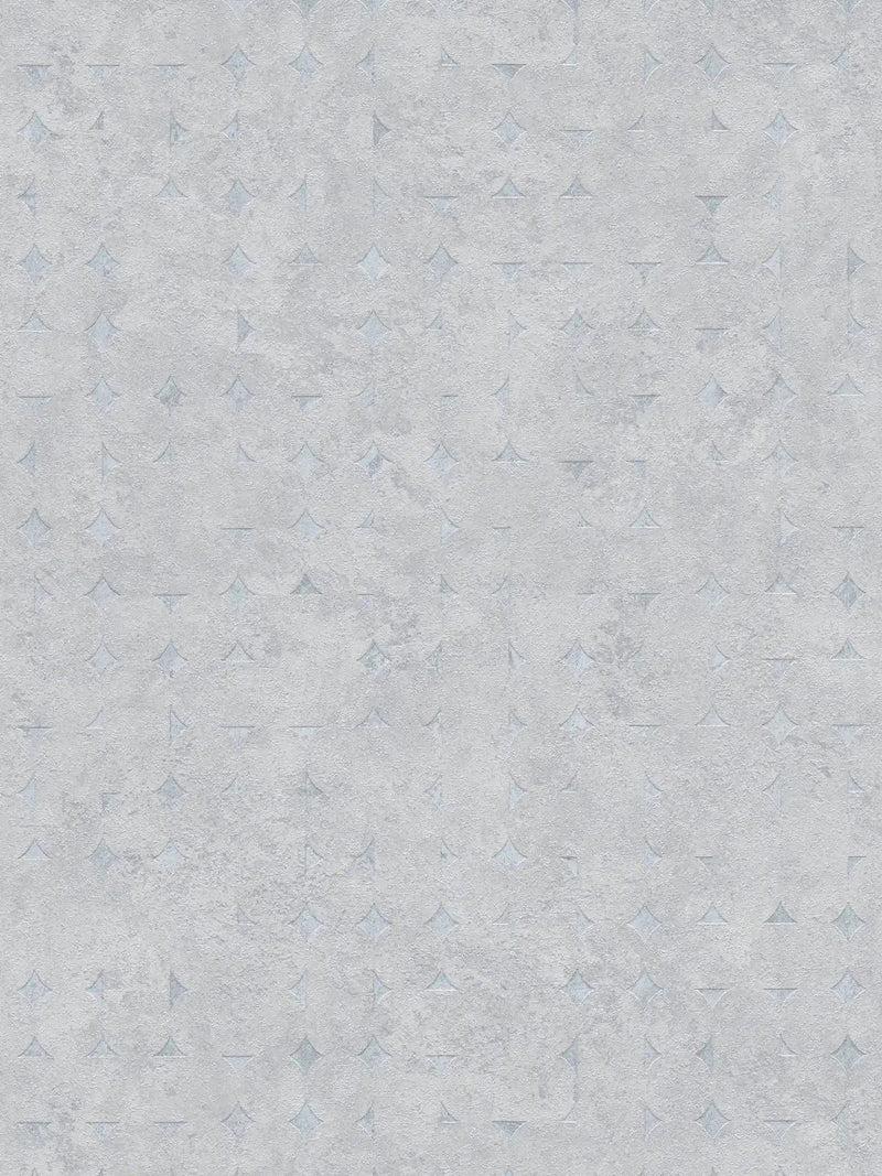 Wallpaper with geometric shapes and shiny accents - light gray, 1406426 AS Creation