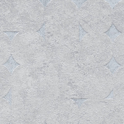 Wallpaper with geometric shapes and shiny accents - light gray, 1406426 AS Creation