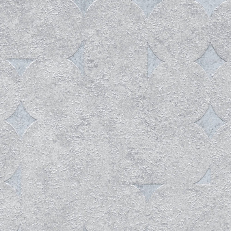 Wallpaper with geometric shapes and shiny accents - light gray, 1406426 AS Creation