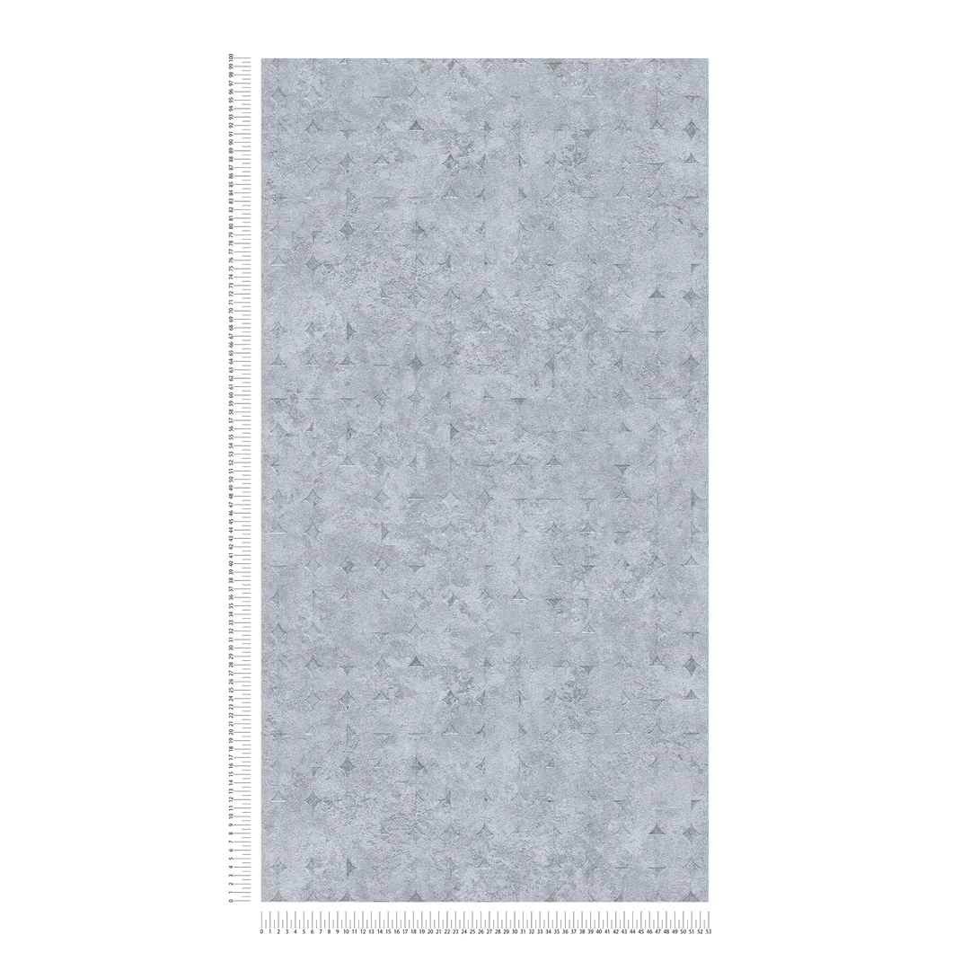 Tapetes ar ģeometriskām formām, nedaudz spīdīgas, pelēkas, 396561 AS Creation