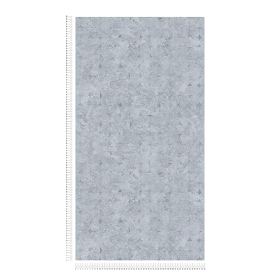 Wallpaper with geometric shapes, slightly glossy, gray, 1406421 AS Creation