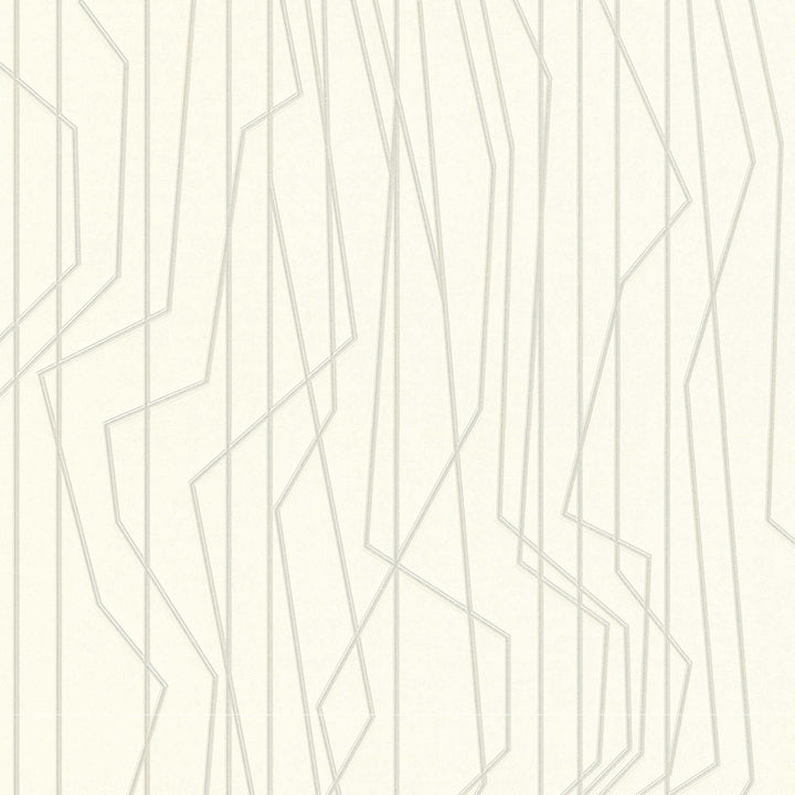 Modernas tapetes ar līnijām baltā krāsā 368783 AS Creation