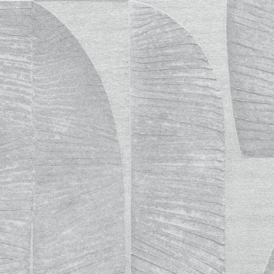 Wallpaper with geometric leaf pattern in grey, 1406446 AS Creation