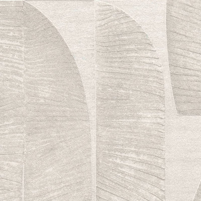 Wallpaper with geometric leaf pattern in taupe, 1406445 AS Creation