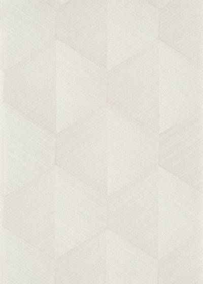 Wallpaper with 3D graphic pattern in cream, Erismann, 3751342 RASCH