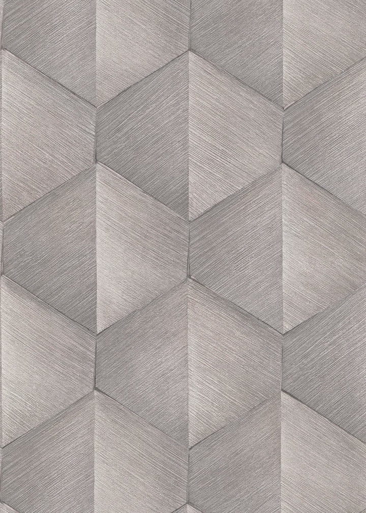 Tapetes ar grafisku 3D rakstu taupe krāsā, Erismann, 1037038 Erismann