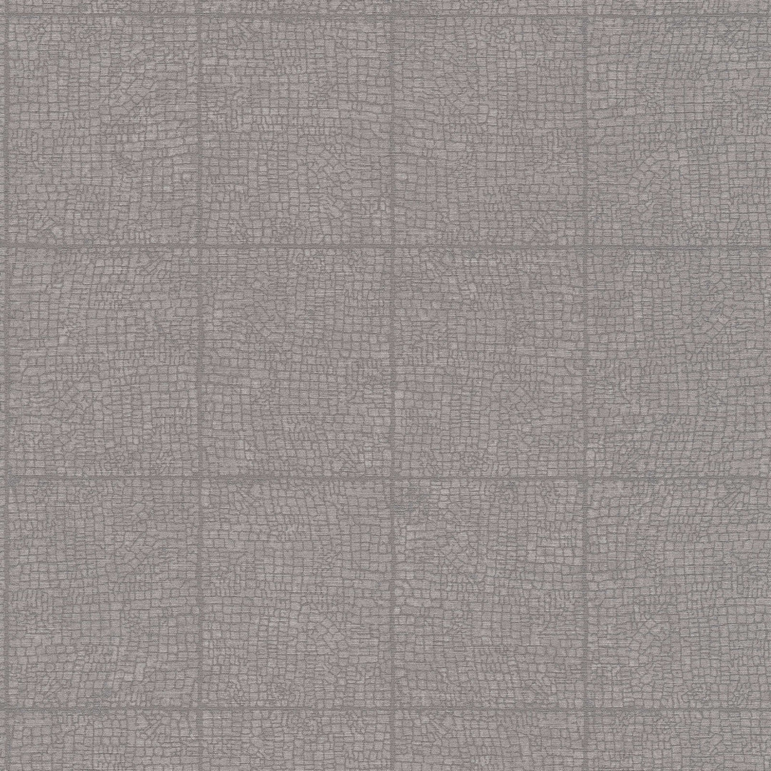 Tapetes ar grafisku flīzes rakstu pelēkā krāsā - AS Creation 1360357 AS Creation