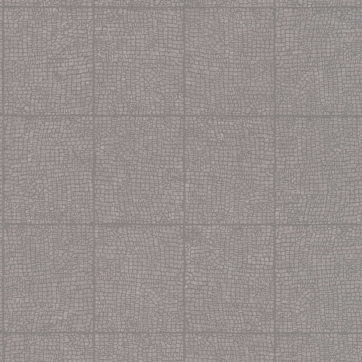 Tapetes ar grafisku flīzes rakstu pelēkā krāsā - AS Creation 1360357 AS Creation