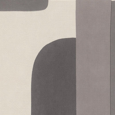 Grafiniai pilkos ir tamsiai pilkos spalvos tapetai, RASCH,1205406 AS Creation