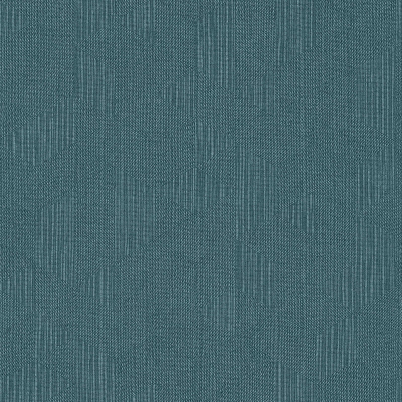 Tapetes ar grafisku rakstu un mirdzuma efektu zaļgani zilā krāsā, 1335476 AS Creation